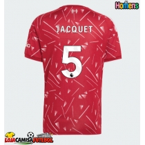 Camisa de Futebol Liverpool Jeremy Jacquet #5 Equipamento Principal 2026-27 Manga Curta